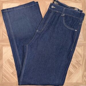 Size 38x32 - VTG Y2K Chams Denim Dark Wash Straight Leg Jeans